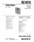 Сервисная инструкция Sony MZ-N510