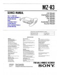 Сервисная инструкция Sony MZ-R3