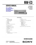 Сервисная инструкция Sony NW-E3