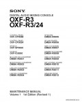 Сервисная инструкция SONY OXF-R3 VOL.1, 1st-edition, REV.1