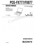 Сервисная инструкция Sony PCG-FX777, PCG-FX778