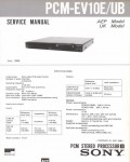 Сервисная инструкция Sony PCM-EV10E