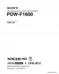 Сервисная инструкция SONY PDW-F1600, MM VOL.2