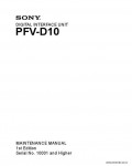 Сервисная инструкция SONY PFV-D10, MM