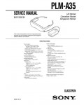 Сервисная инструкция Sony PLM-A35