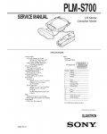 Сервисная инструкция Sony PLM-S700