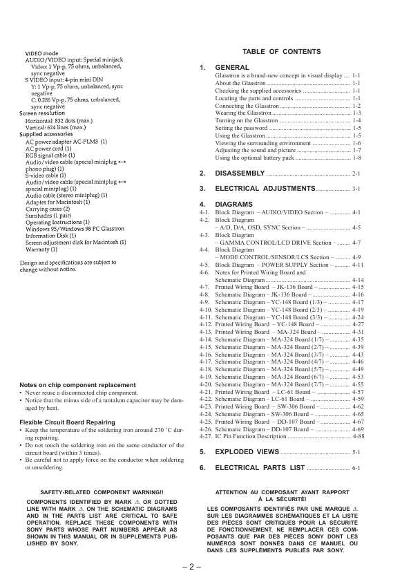Сервисная инструкция Sony PLM-S700