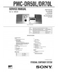 Сервисная инструкция Sony PMC-DR50L, PMC-DR70L