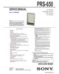 Сервисная инструкция SONY PRS-650