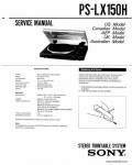 Сервисная инструкция SONY PS-LX150H