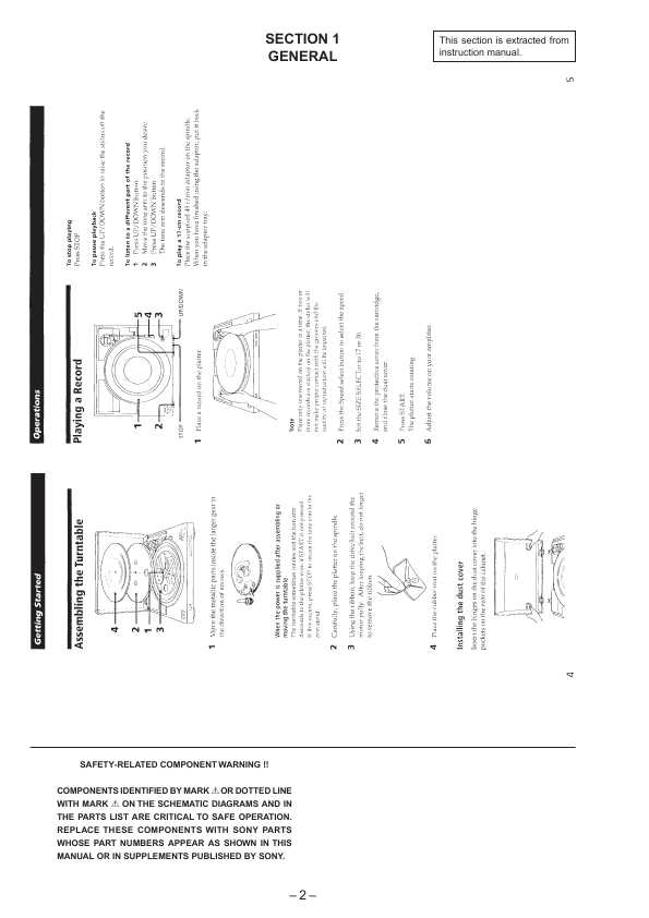 Сервисная инструкция Sony PS-LX200H