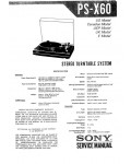 Сервисная инструкция Sony PS-X60