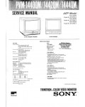 Сервисная инструкция Sony PVM-1440QM, PVM-1442QM, PVM-1444QM