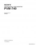 Сервисная инструкция SONY PVM-740