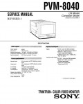 Сервисная инструкция Sony PVM-8040