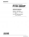 Сервисная инструкция SONY PVW-2800P VOL.2, 2st-edition, REV.2