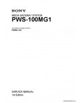 Сервисная инструкция SONY PWS-100MG1