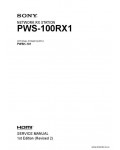 Сервисная инструкция SONY PWS-100RX1, 1st-edition, REV.2