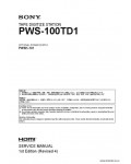 Сервисная инструкция SONY PWS-100TD1, 1st-edition, REV.4