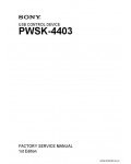 Сервисная инструкция SONY PWSK-4403, FSM