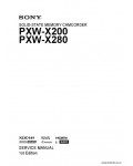 Сервисная инструкция SONY PXW-X200, X280