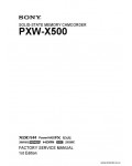 Сервисная инструкция SONY PXW-X500, FSM