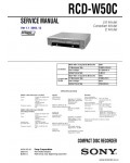 Сервисная инструкция SONY RCD-W50C VER.1.1