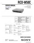 Сервисная инструкция SONY RCD-W50C VER.1.2