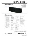 Сервисная инструкция SONY RDP-XA900IP VER.1.2