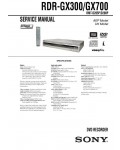 Сервисная инструкция Sony RDR-GX300, RDR-GX700