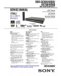 Сервисная инструкция Sony RDR-GX350, RDR-HX650, RDR-HX750, RDR-HX950