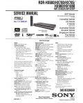 Сервисная инструкция Sony RDR-HX680, RDR-HX780, RDR-HX785, RDR-HX980, RDR-HX1080