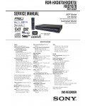 Сервисная инструкция Sony RDR-HXD870, RDR-HXD970, RDR-HXD1070
