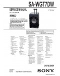 Сервисная инструкция SONY SA-WGT7DW