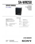 Сервисная инструкция Sony SA-WM250