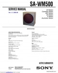 Сервисная инструкция SONY SA-WM500 VER.1.3