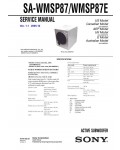 Сервисная инструкция Sony SA-WMSP87E