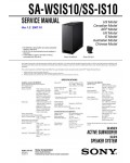 Сервисная инструкция Sony SA-WSIS10 SS-IS10
