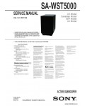 Сервисная инструкция SONY SA-WST5000