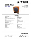 Сервисная инструкция Sony SA-WX900