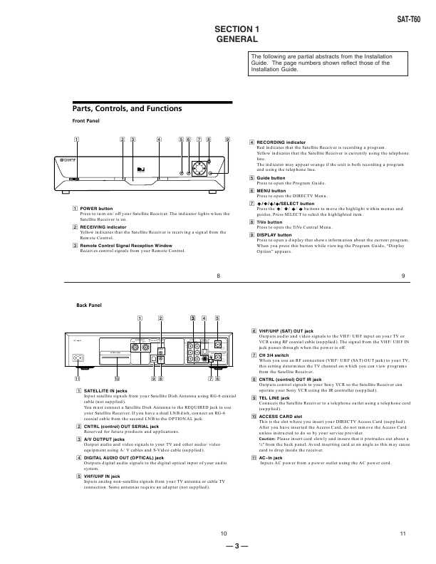 Сервисная инструкция Sony SAT-T60