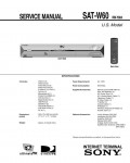 Сервисная инструкция Sony SAT-W60