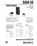 Сервисная инструкция Sony SAVA-59