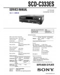 Сервисная инструкция SONY SCD-C333ES VER.1.1