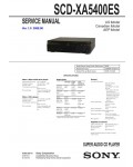 Сервисная инструкция SONY SCD-XA5400ES