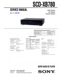 Сервисная инструкция Sony SCD-XB780