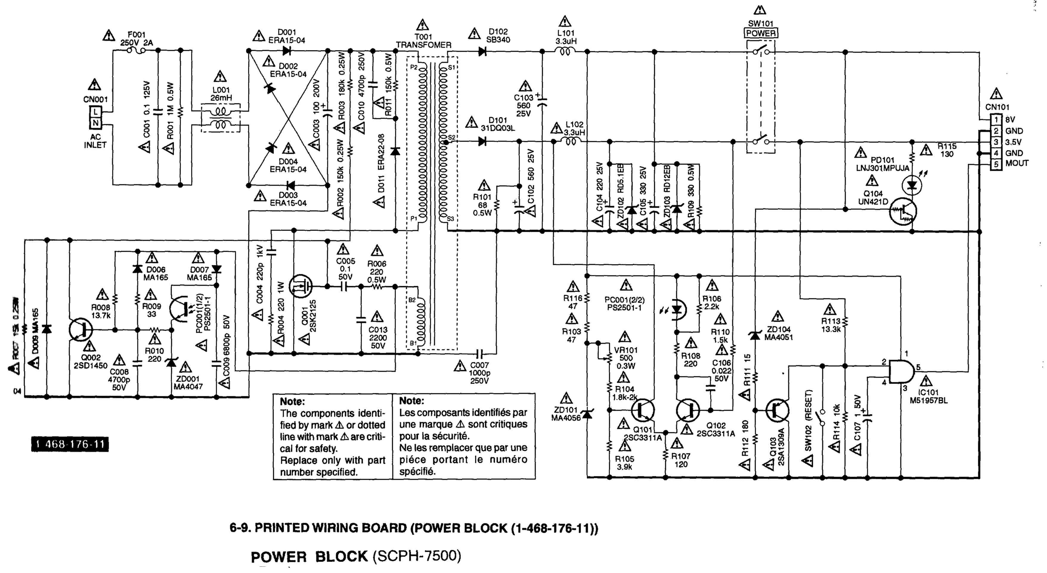 Сервисная инструкция Sony SCPH-7500