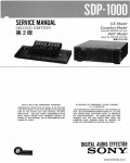 Сервисная инструкция SONY SDP-1000