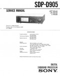 Сервисная инструкция Sony SDP-D905