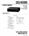Сервисная инструкция SONY SEQ-H5900